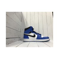 Кроссовки Nike Air Jordan бело-синие с черным