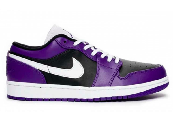 Кроссовки Nike Air Jordan Retro 1 Low Purple Black Og фиолетовые