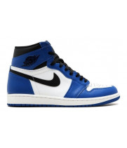 Кроссовки Nike Air Jordan бело-синие с черным
