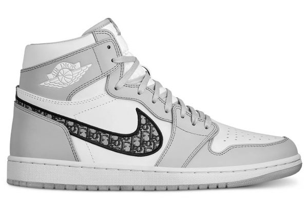 Nike Air Jordan Dior White Gray зимние