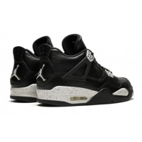 Nike Air Jordan 4 Retro кожаные черно-белые