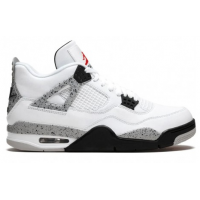 Nike Air Jordan 4 Retro бело-серые