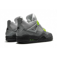 Nike Air Jordan 4 Retro серо-салатовые
