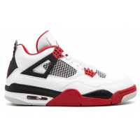 Nike Air Jordan 4 Retro красно-белые