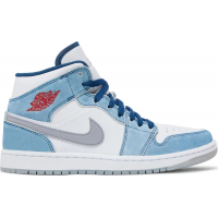 Nike Air Jordan 1 Mid SE French Blue white