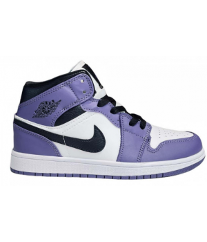 Кроссовки Nike Air Jordan 1 Retro Court Purple фиолетовые с белым