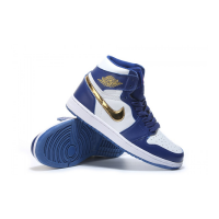 Nike Air Jordan 1 High Retro Og White Blue Gold