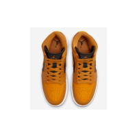 Nike Air Jordan 1 Mid Taxi оранжевые