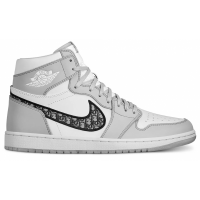 Зимние кроссовки Nike Air Jordan Dior White Gray зимние