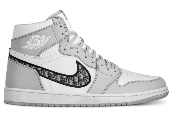 Зимние кроссовки Nike Air Jordan Dior White Gray зимние