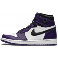 Зимние кроссовки Nike Air Jordan 1 Retro High OG Court Purple 2.0 с мехом
