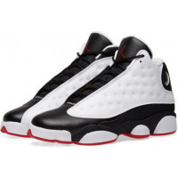 Кроссовки Nike Air Jordan 13 Retro белые с черным